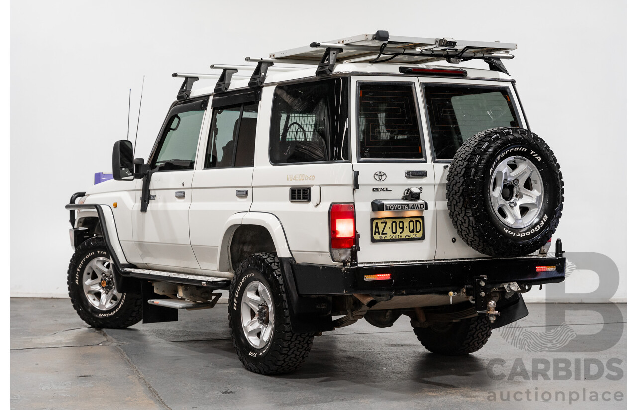 1/2009 Toyota Landcruiser GXL (4x4) VDJ76R 09 Upgrade 4d Wagon White Turbo Diesel V8 4.5L