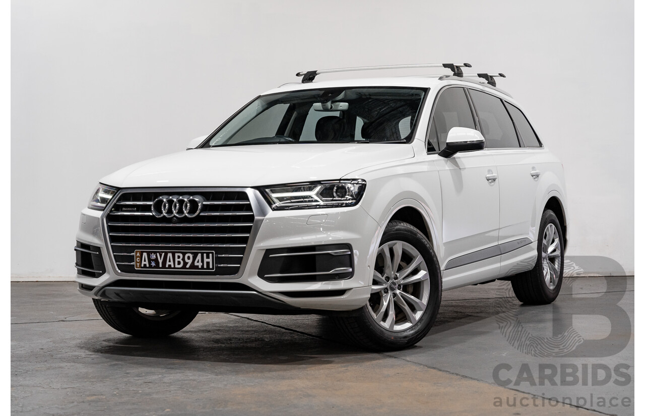 6/2016 Audi Q7 3.0 TDI Quattro (AWD) 4M 4d Wagon Carrara White Turbo Diesel V6 3.0L - 7 Seater
