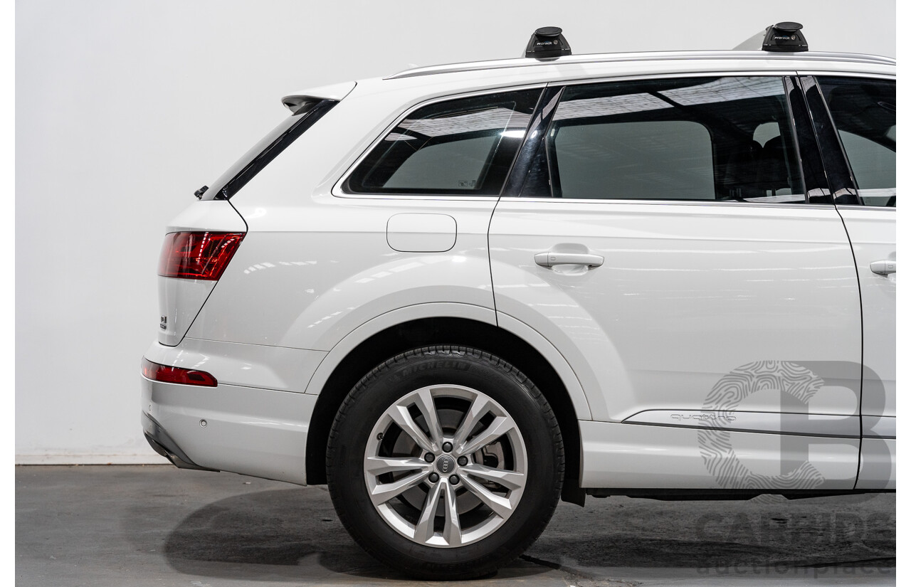 6/2016 Audi Q7 3.0 TDI Quattro (AWD) 4M 4d Wagon Carrara White Turbo Diesel V6 3.0L - 7 Seater