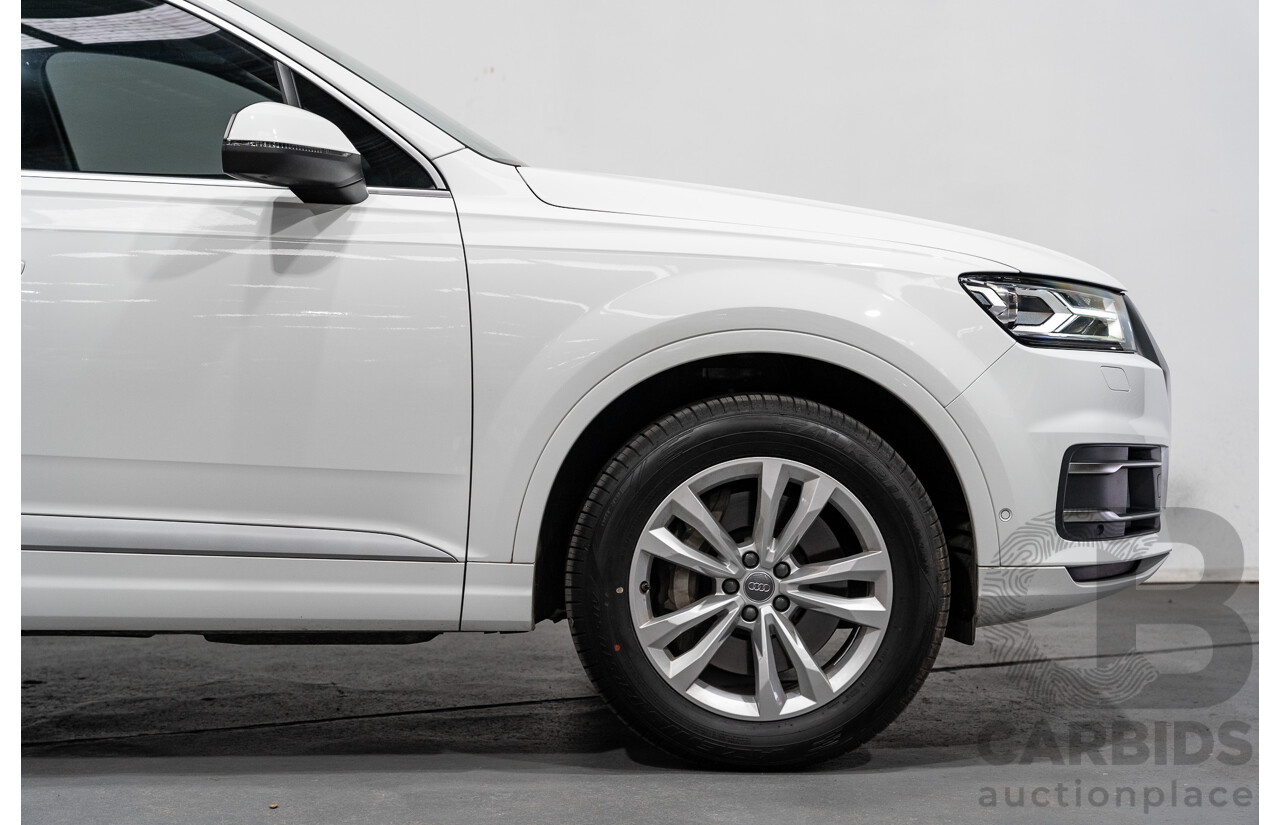 6/2016 Audi Q7 3.0 TDI Quattro (AWD) 4M 4d Wagon Carrara White Turbo Diesel V6 3.0L - 7 Seater