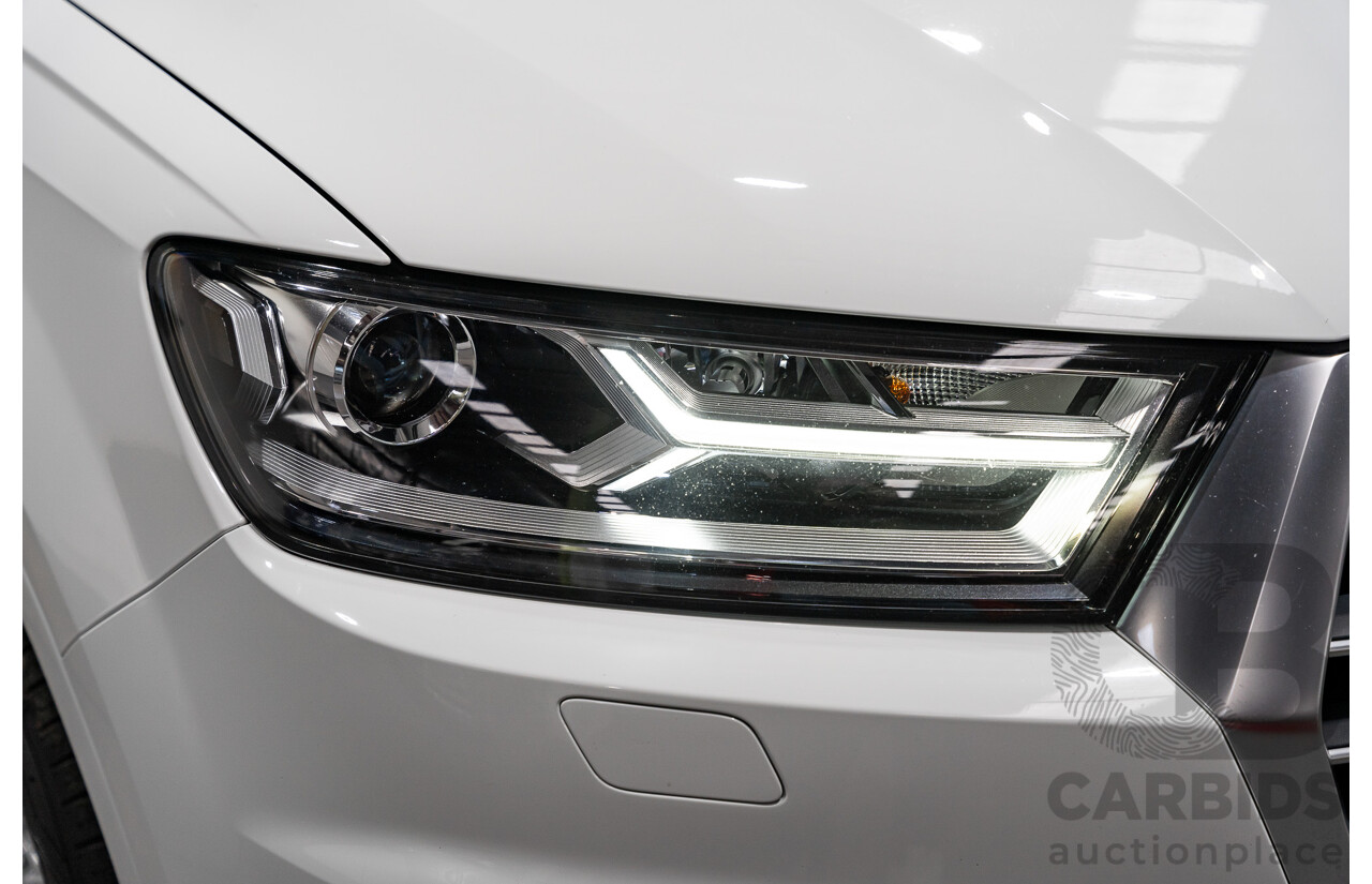 6/2016 Audi Q7 3.0 TDI Quattro (AWD) 4M 4d Wagon Carrara White Turbo Diesel V6 3.0L - 7 Seater