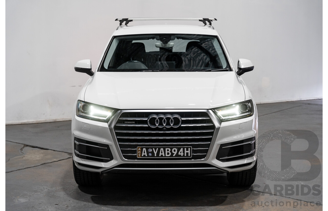6/2016 Audi Q7 3.0 TDI Quattro (AWD) 4M 4d Wagon Carrara White Turbo Diesel V6 3.0L - 7 Seater