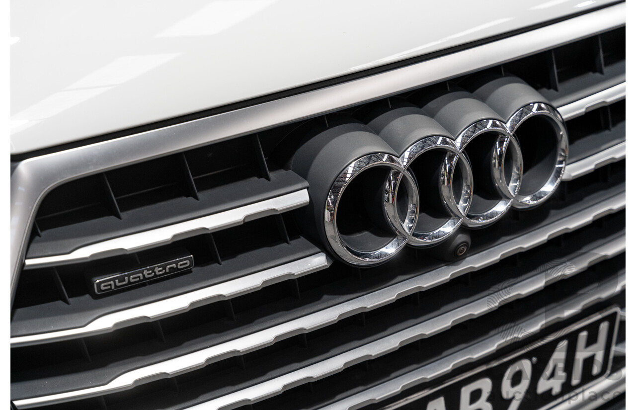 6/2016 Audi Q7 3.0 TDI Quattro (AWD) 4M 4d Wagon Carrara White Turbo Diesel V6 3.0L - 7 Seater