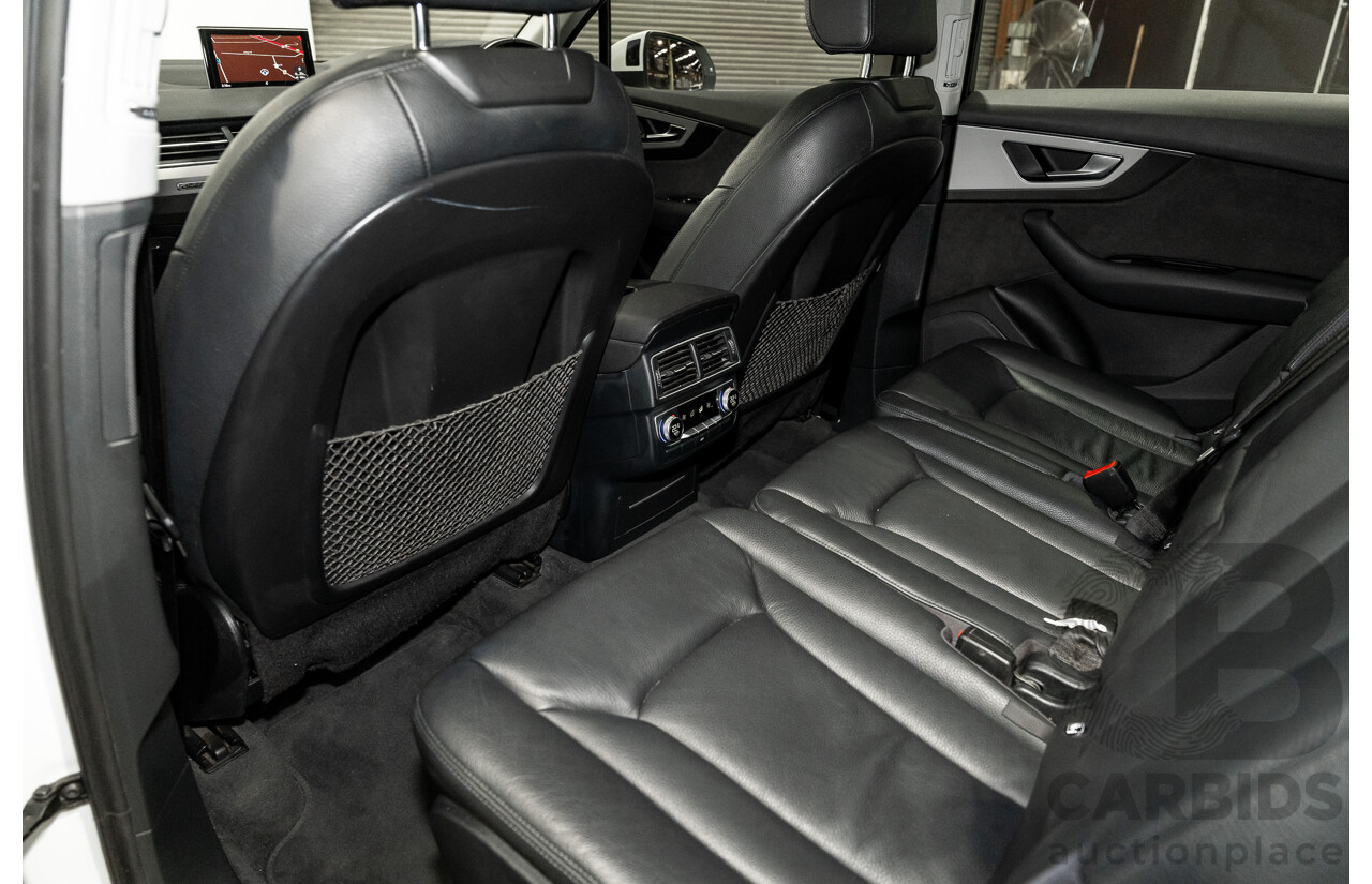 6/2016 Audi Q7 3.0 TDI Quattro (AWD) 4M 4d Wagon Carrara White Turbo Diesel V6 3.0L - 7 Seater