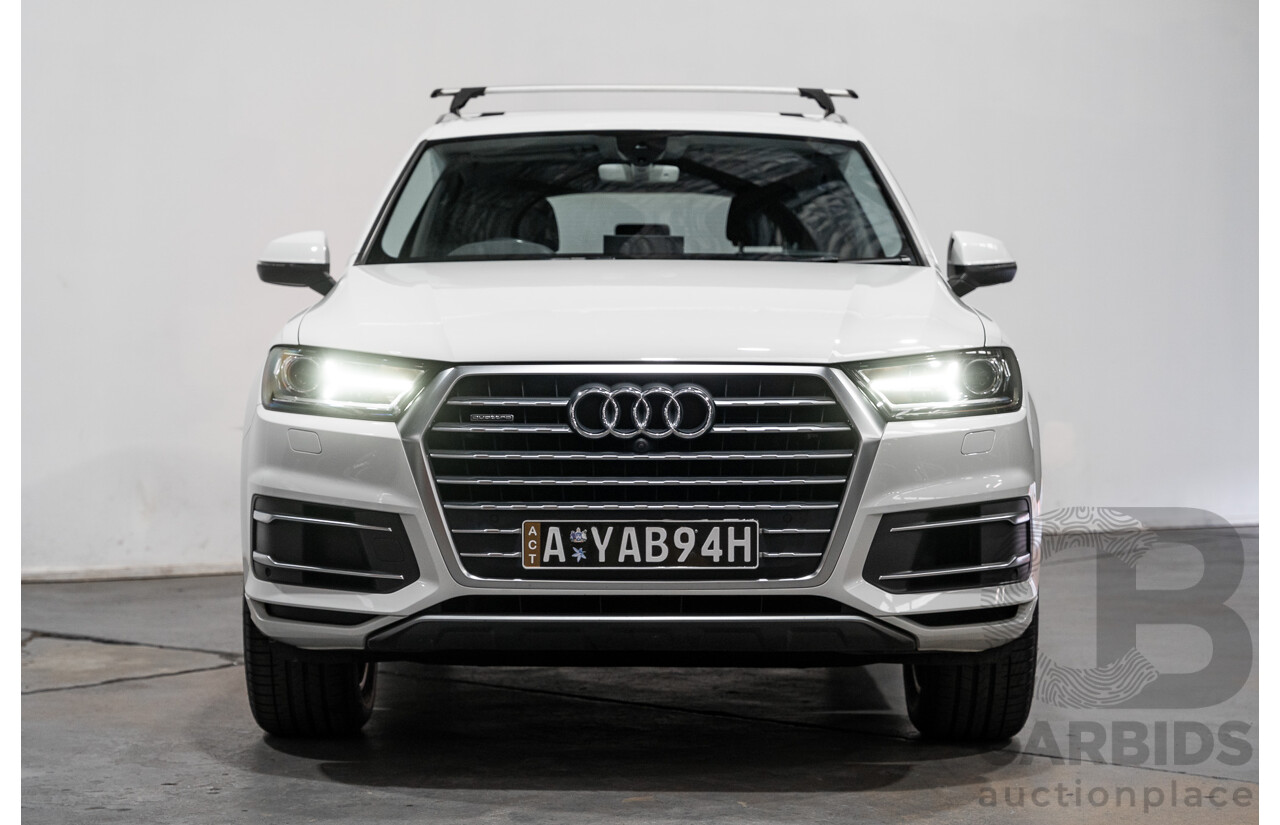 6/2016 Audi Q7 3.0 TDI Quattro (AWD) 4M 4d Wagon Carrara White Turbo Diesel V6 3.0L - 7 Seater