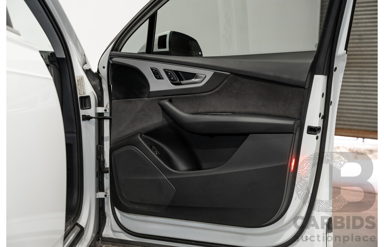 6/2016 Audi Q7 3.0 TDI Quattro (AWD) 4M 4d Wagon Carrara White Turbo Diesel V6 3.0L - 7 Seater