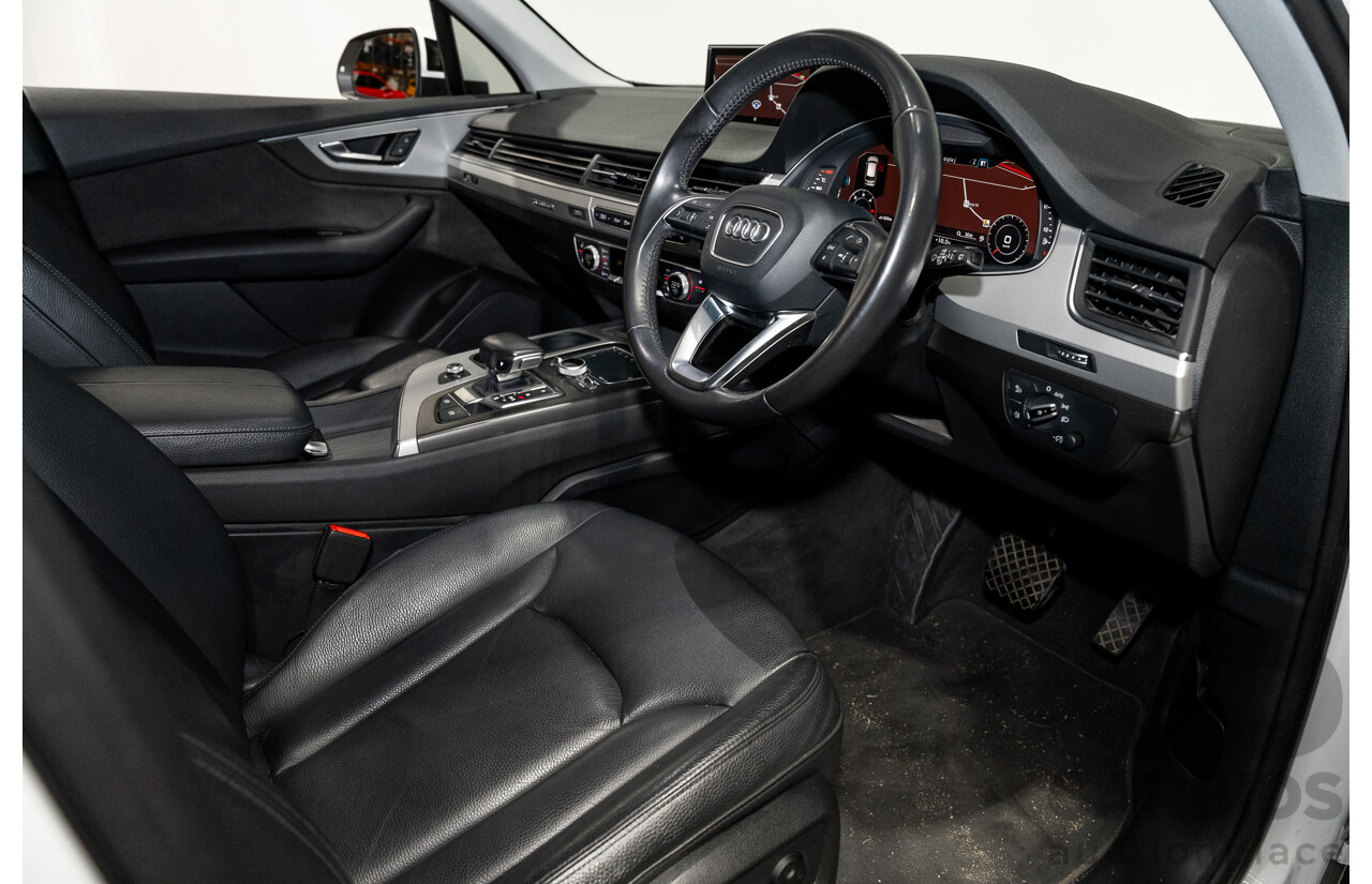 6/2016 Audi Q7 3.0 TDI Quattro (AWD) 4M 4d Wagon Carrara White Turbo Diesel V6 3.0L - 7 Seater