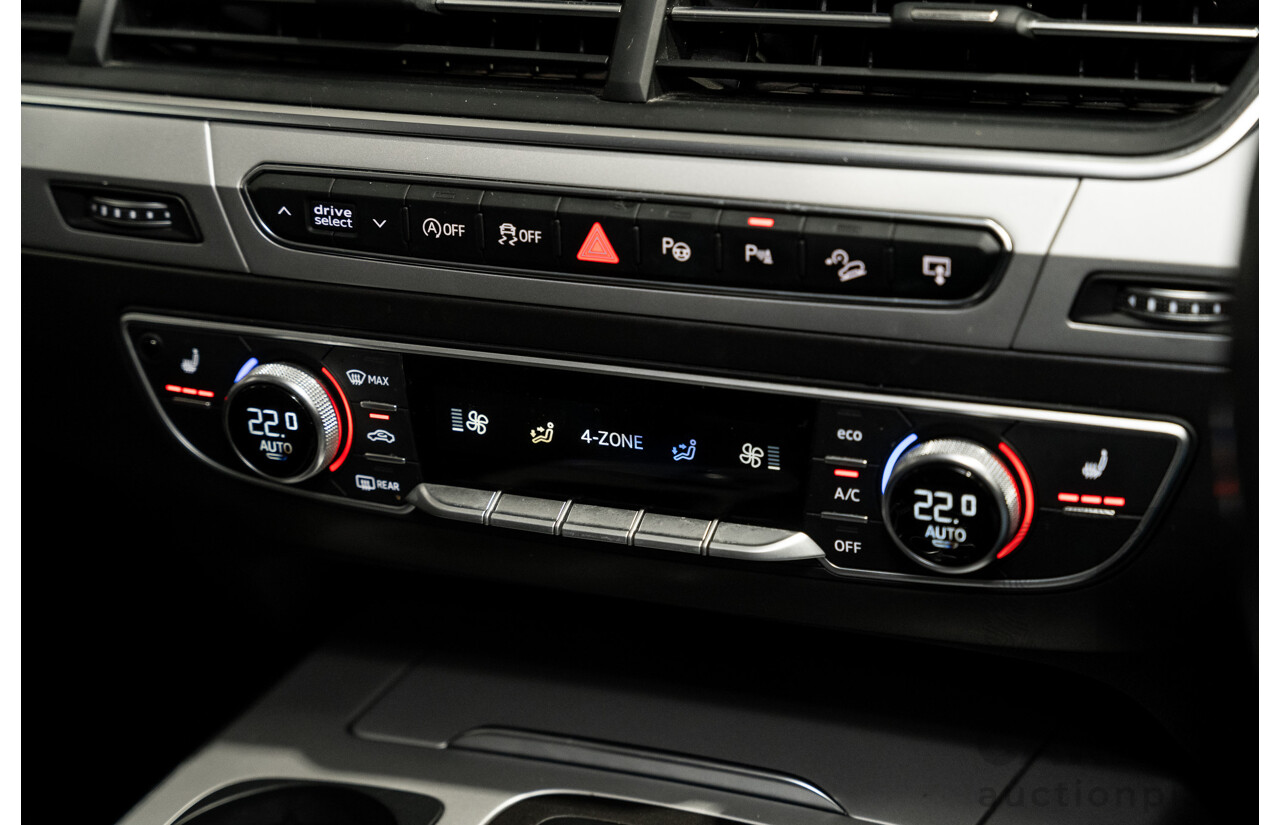 6/2016 Audi Q7 3.0 TDI Quattro (AWD) 4M 4d Wagon Carrara White Turbo Diesel V6 3.0L - 7 Seater