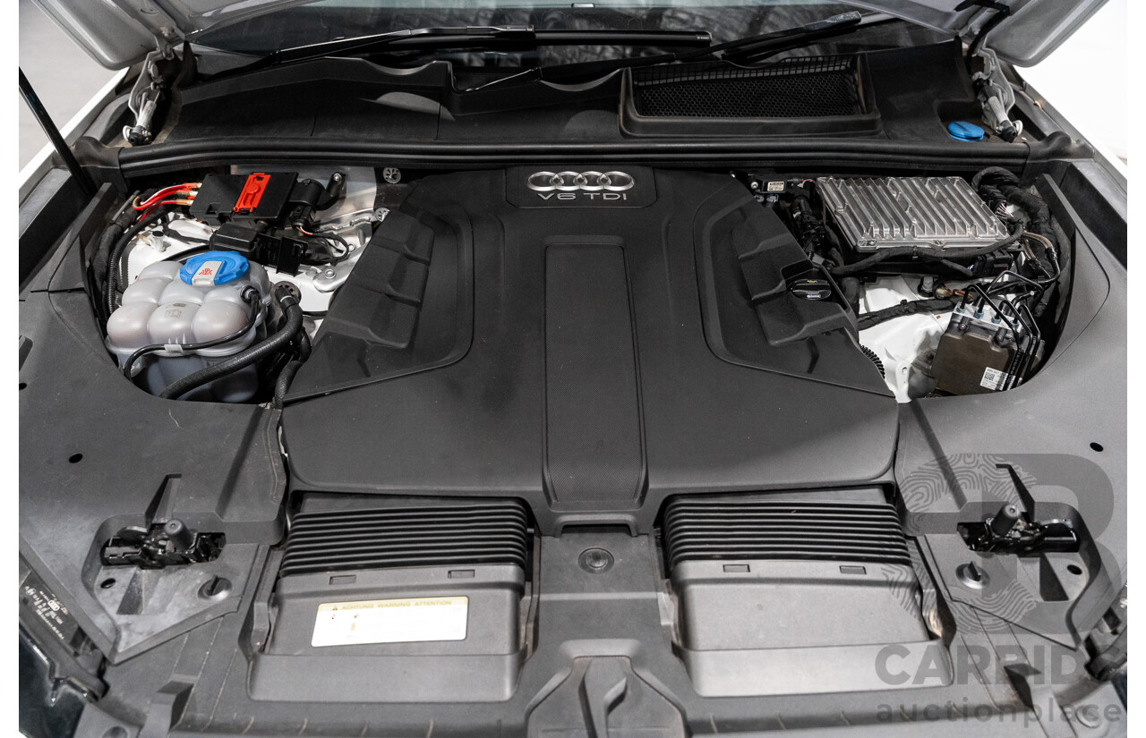 6/2016 Audi Q7 3.0 TDI Quattro (AWD) 4M 4d Wagon Carrara White Turbo Diesel V6 3.0L - 7 Seater