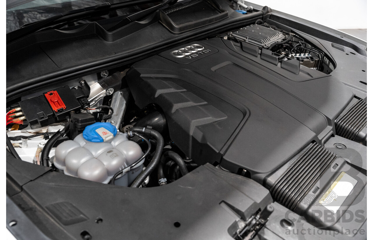 6/2016 Audi Q7 3.0 TDI Quattro (AWD) 4M 4d Wagon Carrara White Turbo Diesel V6 3.0L - 7 Seater