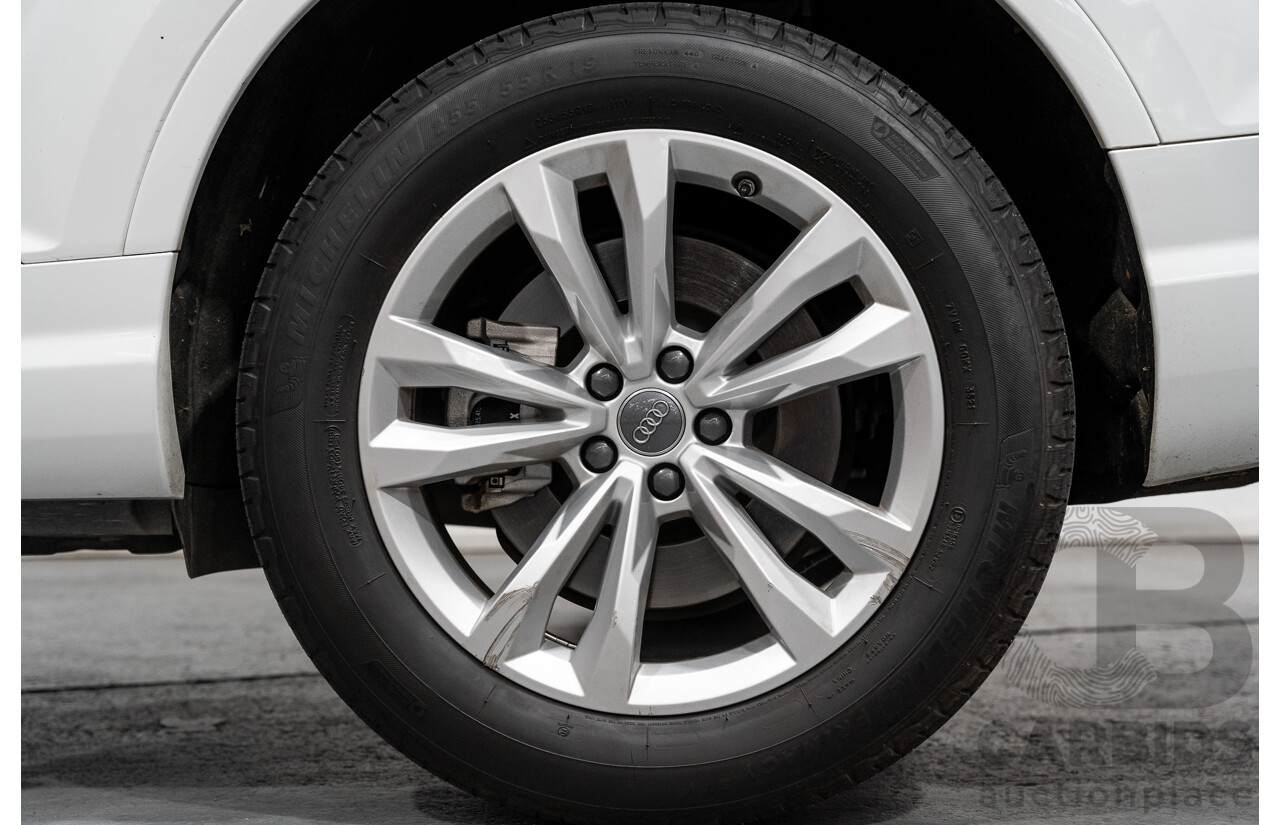 6/2016 Audi Q7 3.0 TDI Quattro (AWD) 4M 4d Wagon Carrara White Turbo Diesel V6 3.0L - 7 Seater