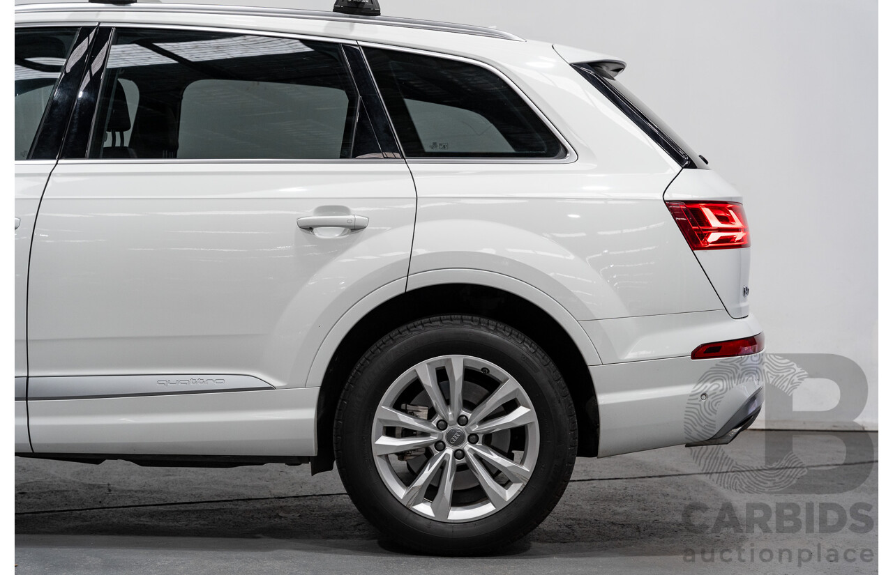 6/2016 Audi Q7 3.0 TDI Quattro (AWD) 4M 4d Wagon Carrara White Turbo Diesel V6 3.0L - 7 Seater