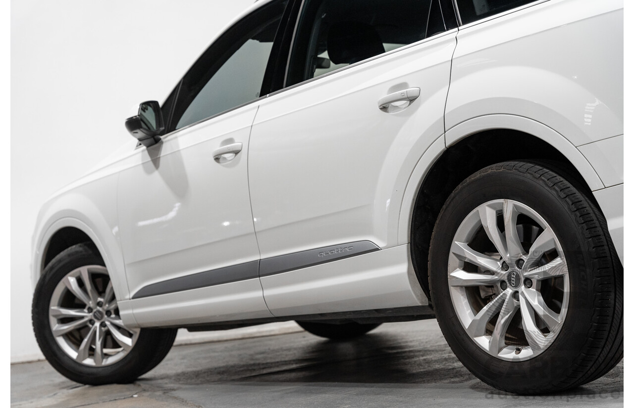 6/2016 Audi Q7 3.0 TDI Quattro (AWD) 4M 4d Wagon Carrara White Turbo Diesel V6 3.0L - 7 Seater