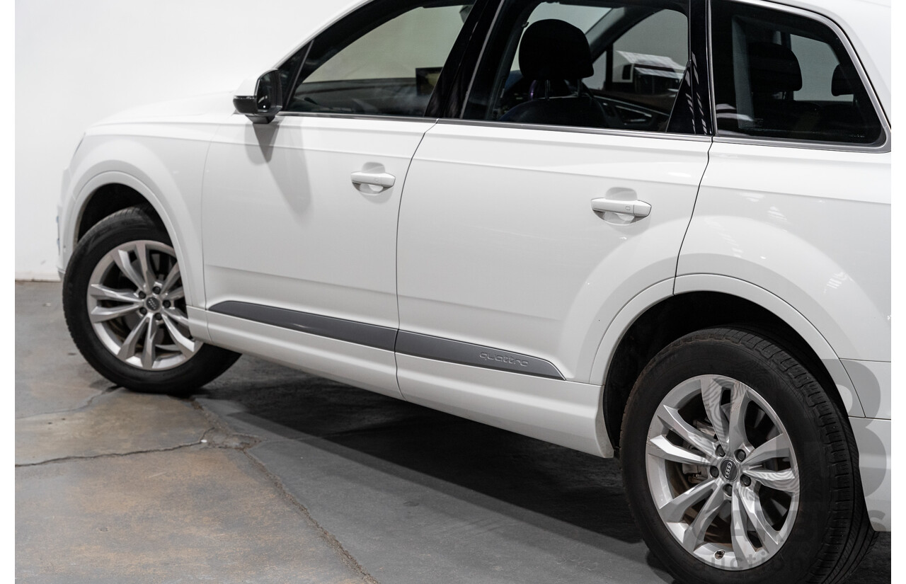 6/2016 Audi Q7 3.0 TDI Quattro (AWD) 4M 4d Wagon Carrara White Turbo Diesel V6 3.0L - 7 Seater