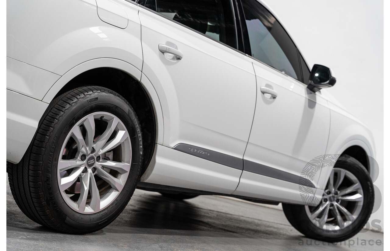 6/2016 Audi Q7 3.0 TDI Quattro (AWD) 4M 4d Wagon Carrara White Turbo Diesel V6 3.0L - 7 Seater