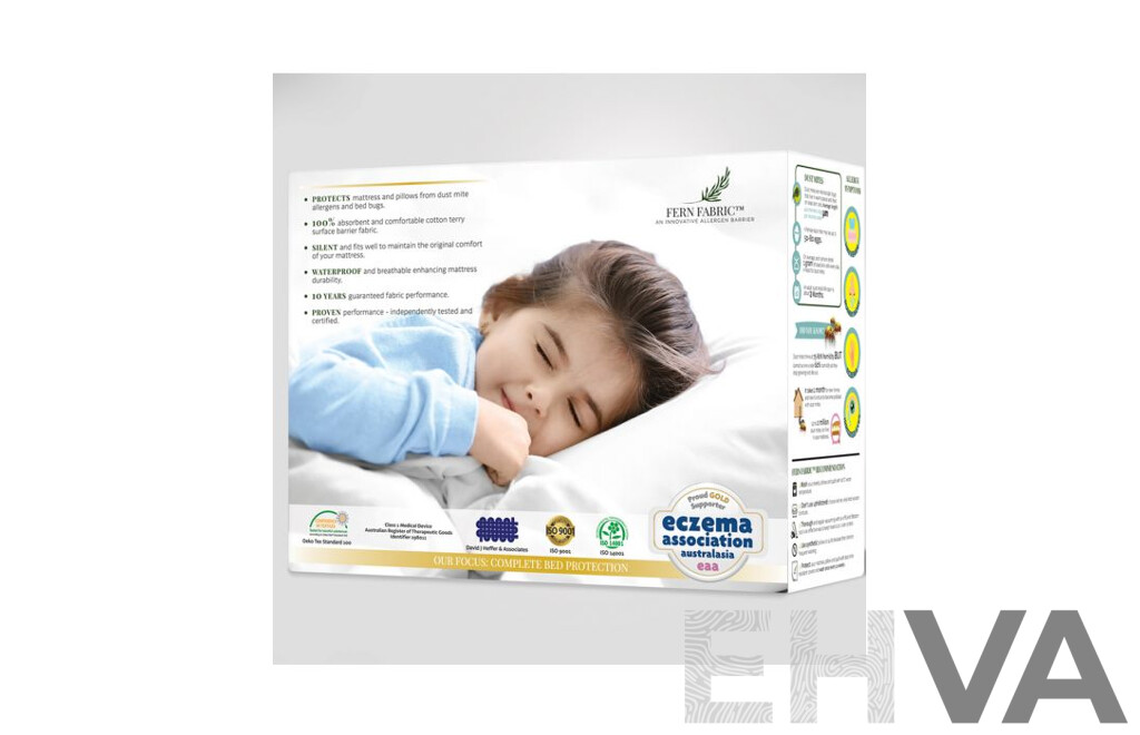 FERN FABRIC Single Size (Deep Wall)  Mattress Protector - ORP $119.00
