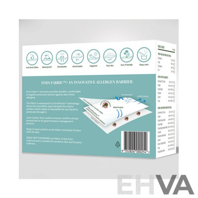 FERN FABRIC Single Size (Deep Wall)  Mattress Protector - ORP $119.00