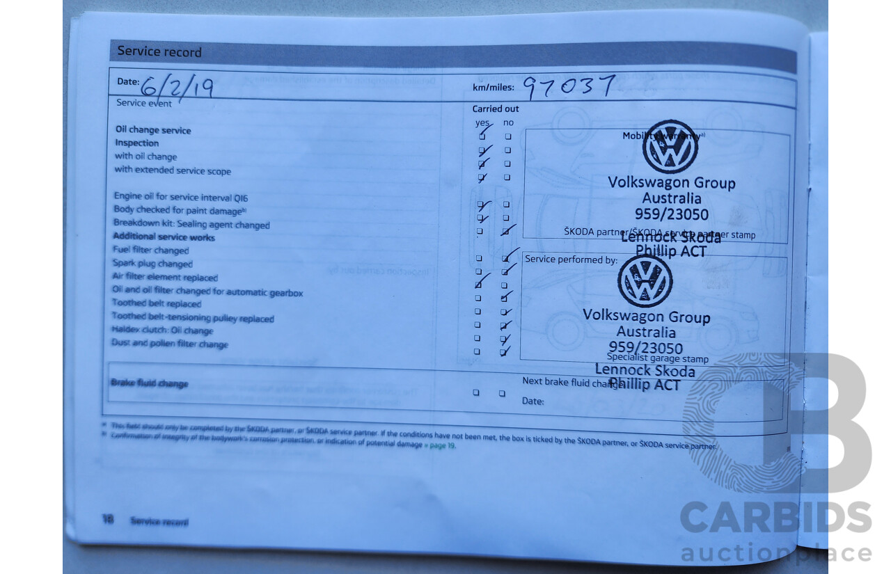 04/2014 Skoda Octavia 103 TSI AMBITION PLUS FWD NE 5D Hatchback White 1.4L