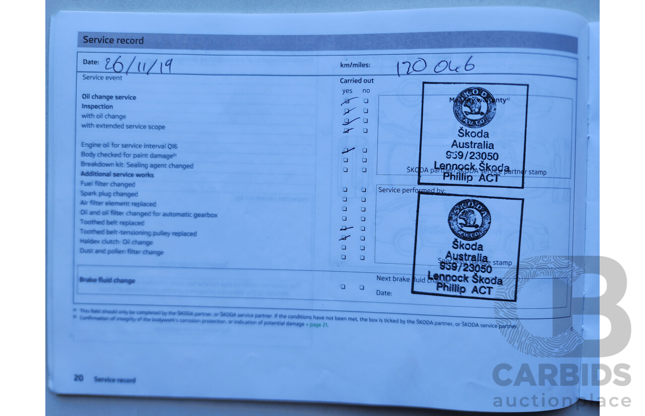 04/2014 Skoda Octavia 103 TSI AMBITION PLUS FWD NE 5D Hatchback White 1.4L