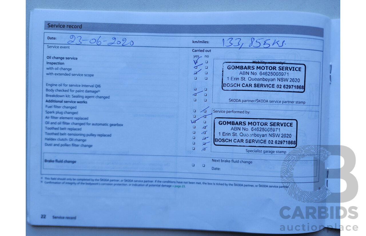 04/2014 Skoda Octavia 103 TSI AMBITION PLUS FWD NE 5D Hatchback White 1.4L