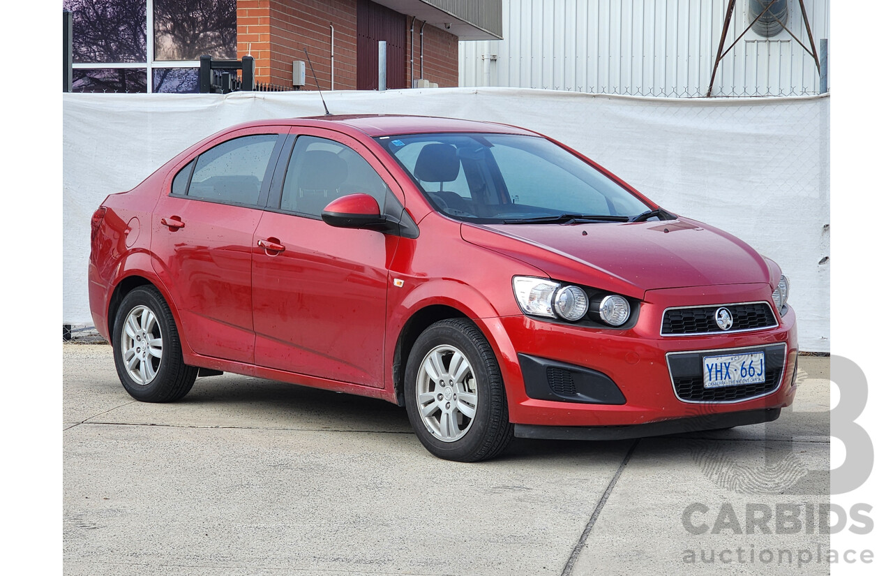 02/2012 Holden Barina CD FWD TM MY13 4D Sedan Red 1.6L