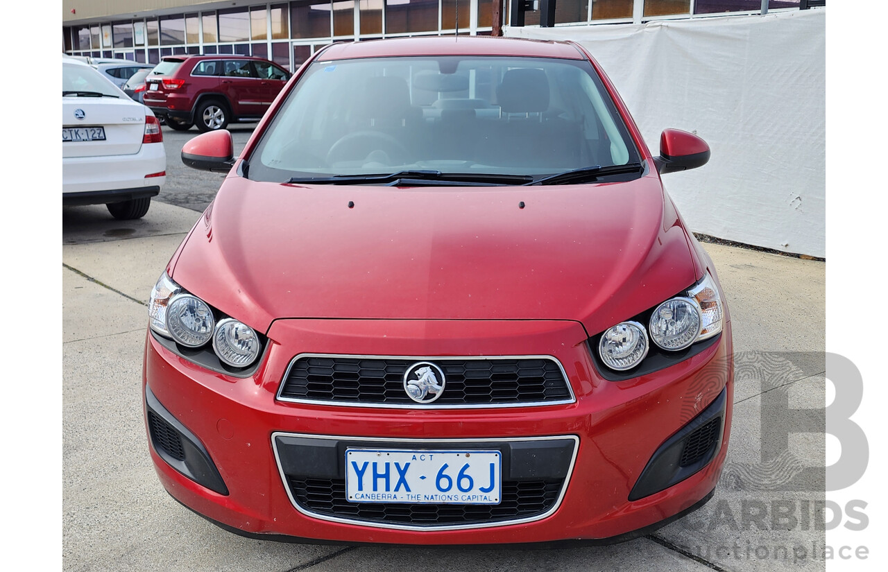 02/2012 Holden Barina CD FWD TM MY13 4D Sedan Red 1.6L