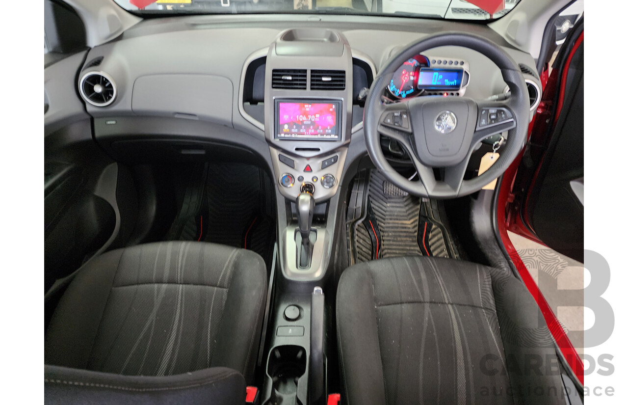 02/2012 Holden Barina CD FWD TM MY13 4D Sedan Red 1.6L