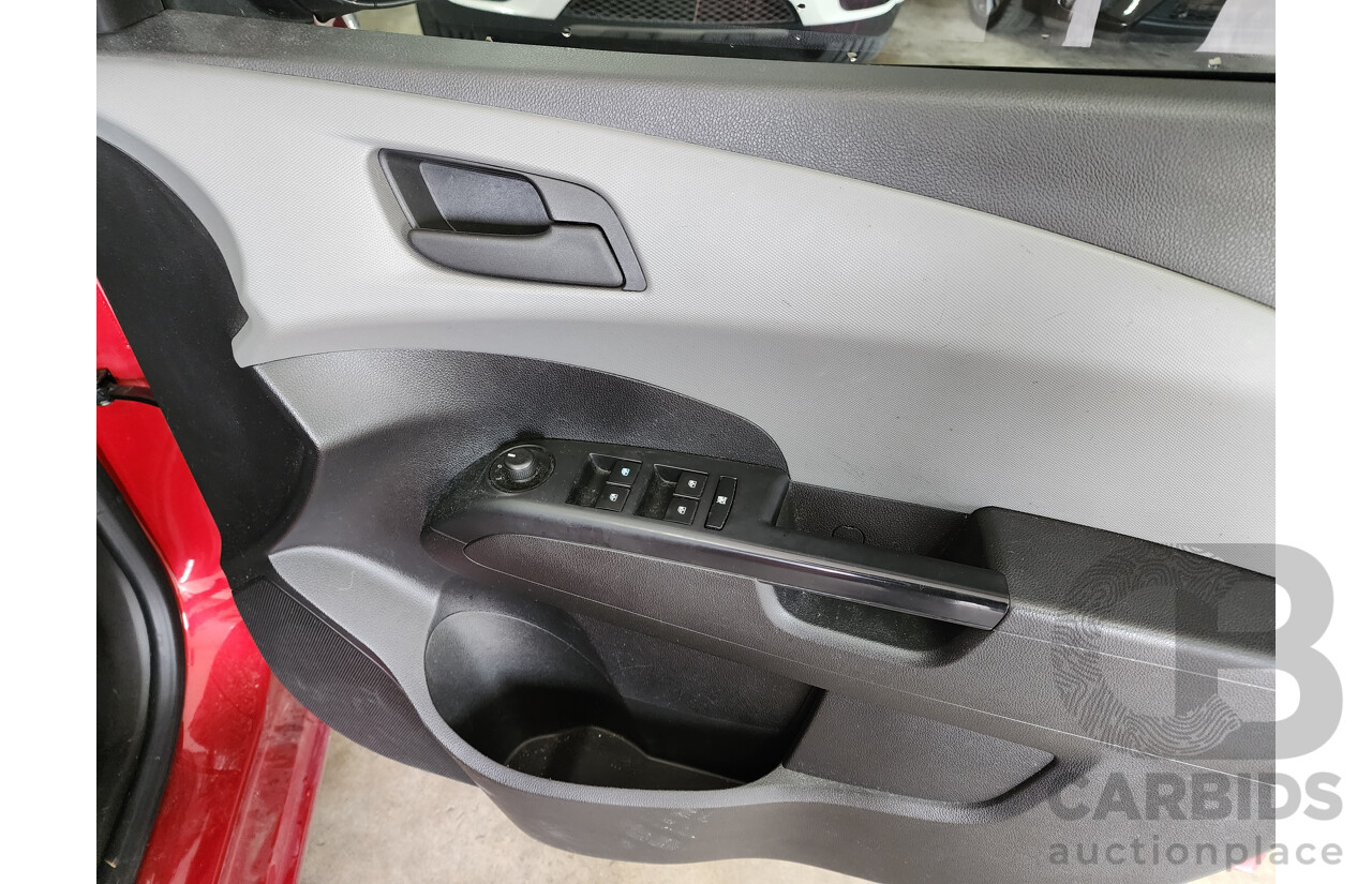 02/2012 Holden Barina CD FWD TM MY13 4D Sedan Red 1.6L