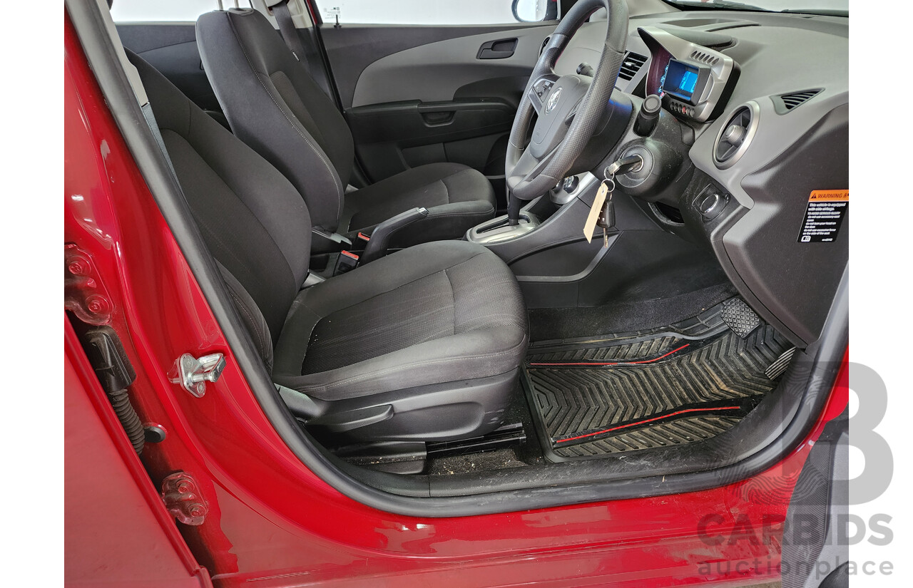 02/2012 Holden Barina CD FWD TM MY13 4D Sedan Red 1.6L