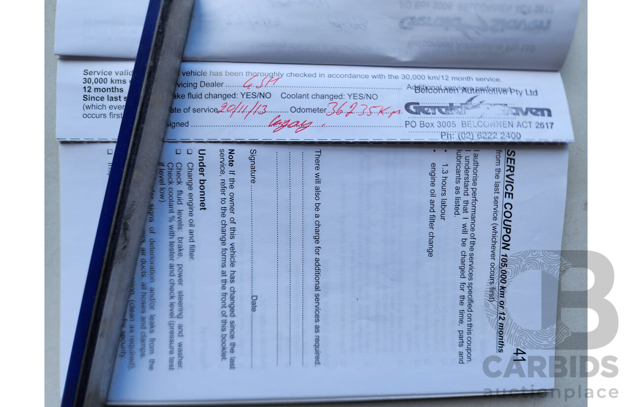 02/2012 Holden Barina CD FWD TM MY13 4D Sedan Red 1.6L