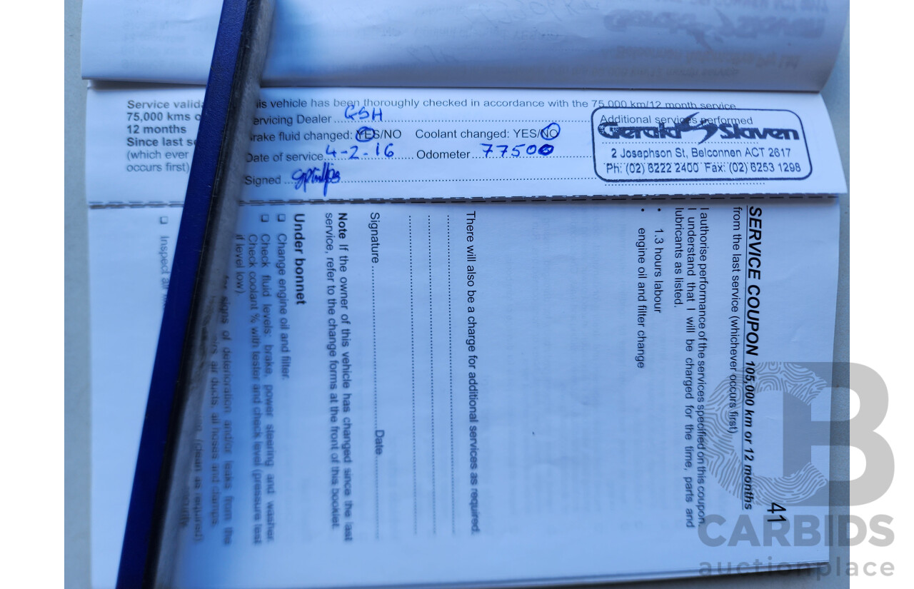 02/2012 Holden Barina CD FWD TM MY13 4D Sedan Red 1.6L