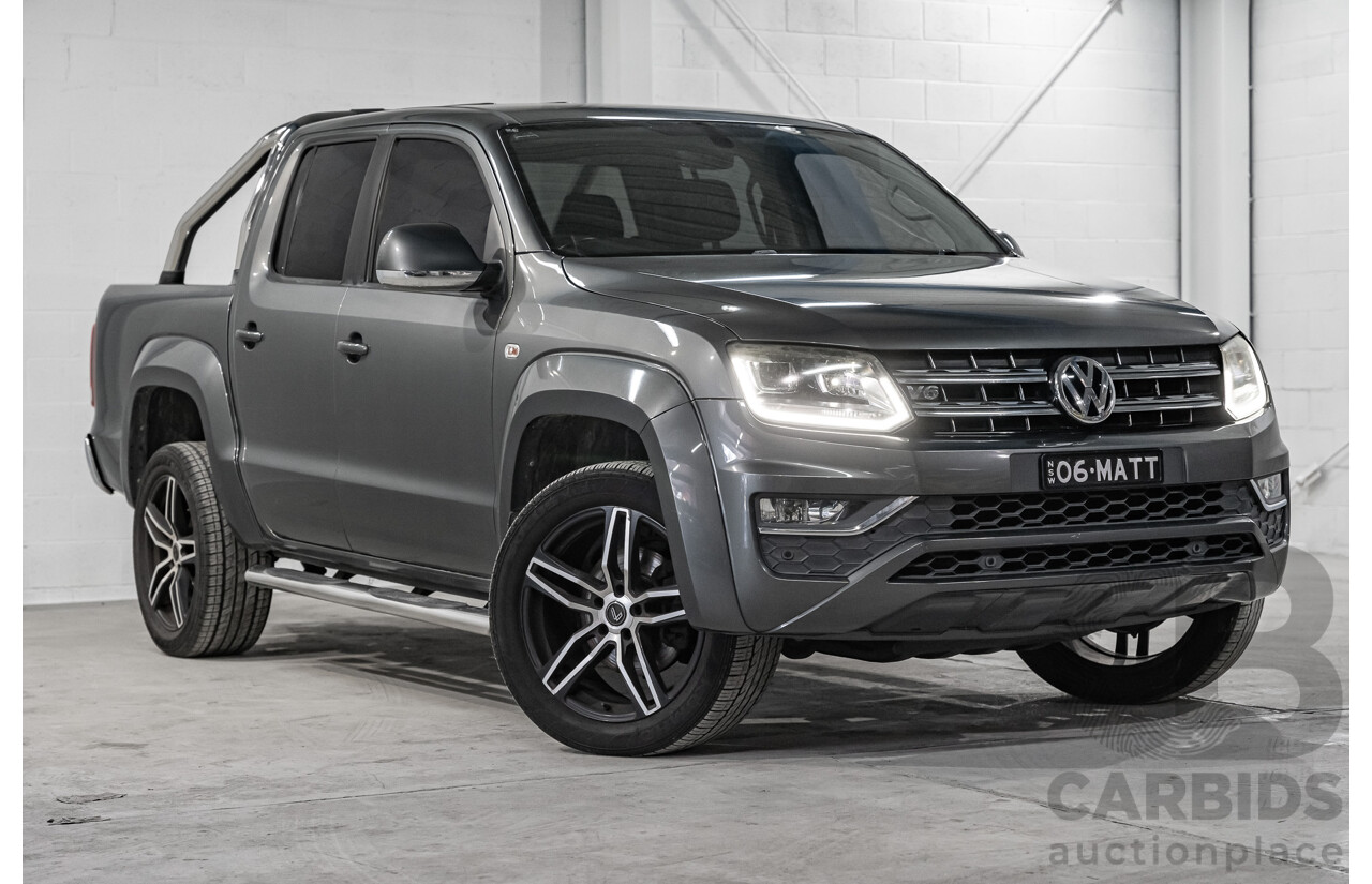 03/2017 Volkswagen Amarok TDI550 Highline (4x4) 2H MY17 4d Dual Cab Utility Metallic Grey Turbo Diesel V6 3.0L