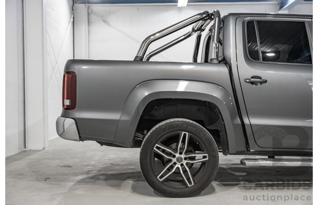 03/2017 Volkswagen Amarok TDI550 Highline (4x4) 2H MY17 4d Dual Cab Utility Metallic Grey Turbo Diesel V6 3.0L
