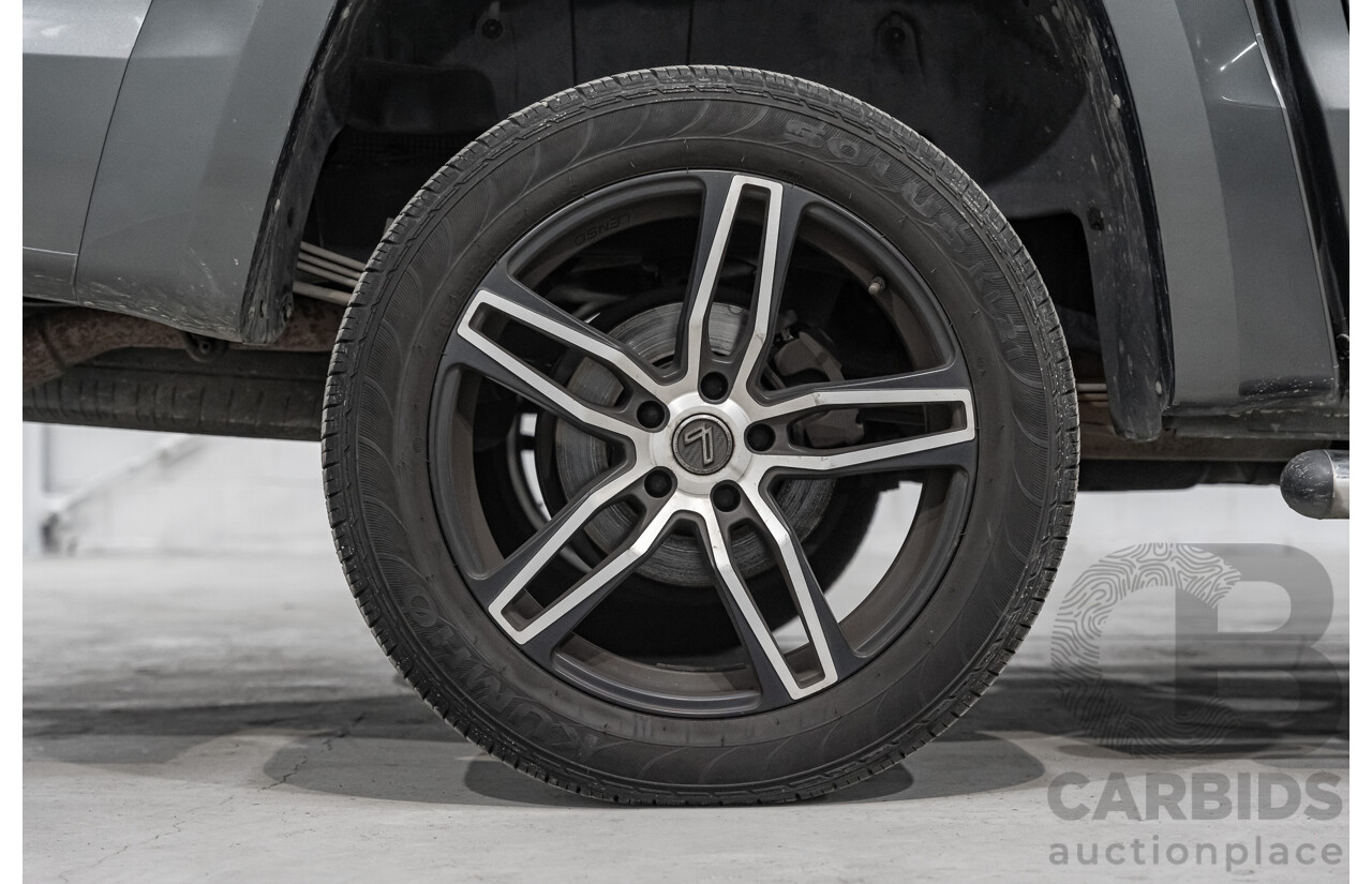 03/2017 Volkswagen Amarok TDI550 Highline (4x4) 2H MY17 4d Dual Cab Utility Metallic Grey Turbo Diesel V6 3.0L
