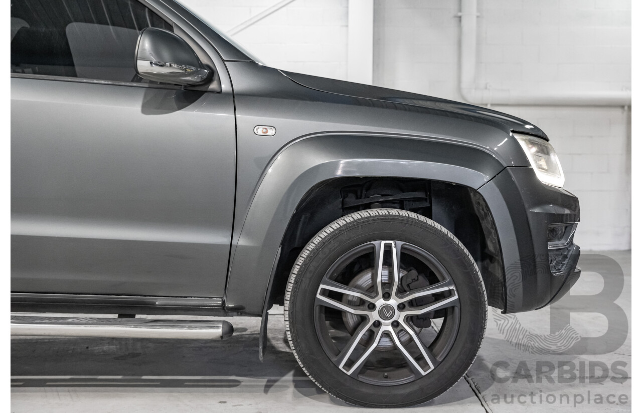 03/2017 Volkswagen Amarok TDI550 Highline (4x4) 2H MY17 4d Dual Cab Utility Metallic Grey Turbo Diesel V6 3.0L