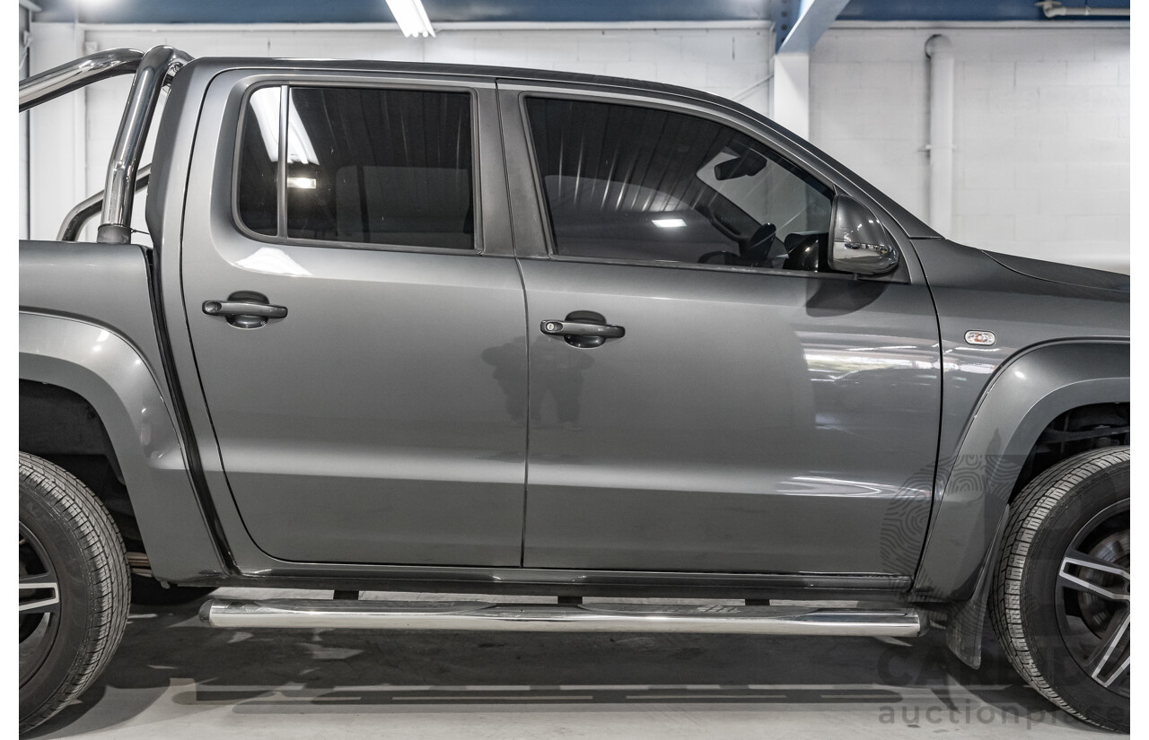03/2017 Volkswagen Amarok TDI550 Highline (4x4) 2H MY17 4d Dual Cab Utility Metallic Grey Turbo Diesel V6 3.0L