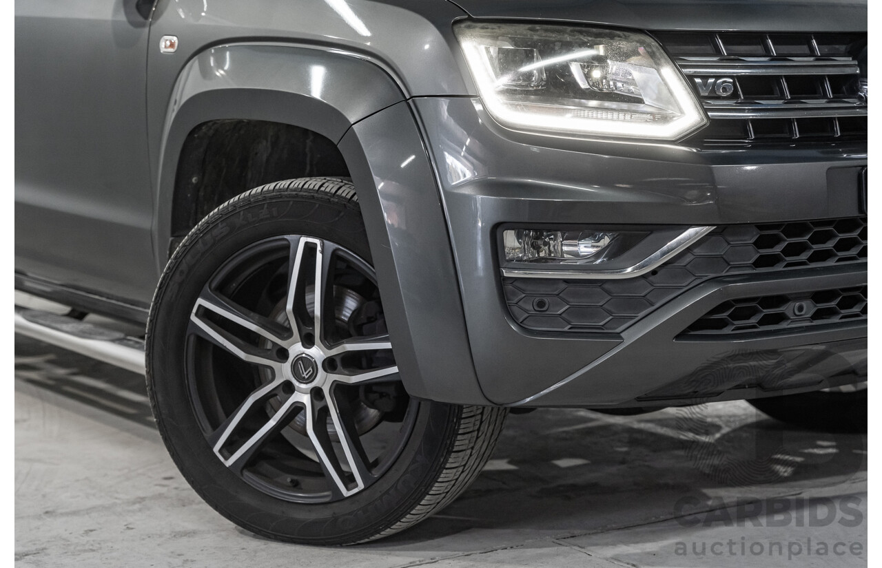 03/2017 Volkswagen Amarok TDI550 Highline (4x4) 2H MY17 4d Dual Cab Utility Metallic Grey Turbo Diesel V6 3.0L