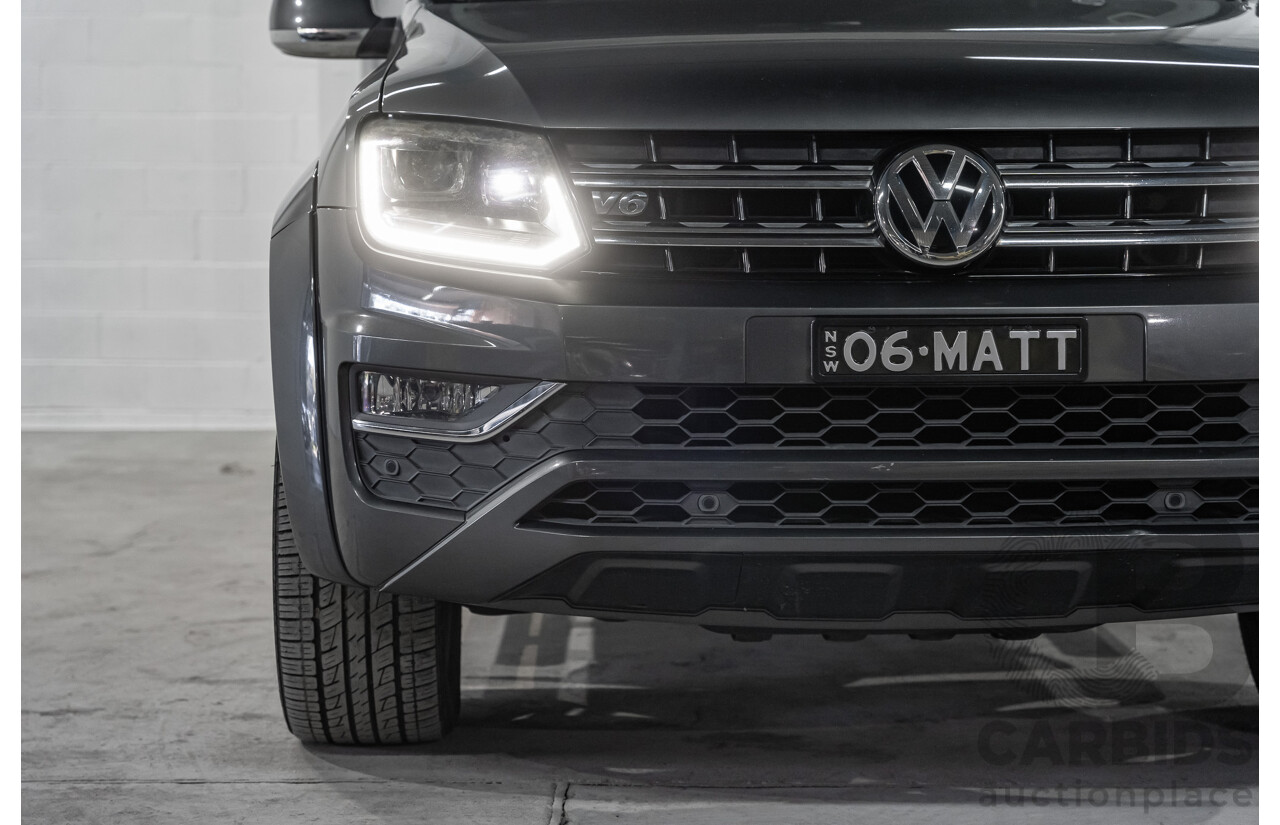03/2017 Volkswagen Amarok TDI550 Highline (4x4) 2H MY17 4d Dual Cab Utility Metallic Grey Turbo Diesel V6 3.0L