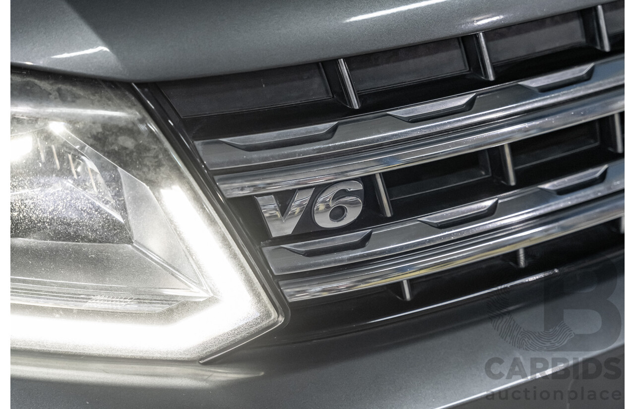 03/2017 Volkswagen Amarok TDI550 Highline (4x4) 2H MY17 4d Dual Cab Utility Metallic Grey Turbo Diesel V6 3.0L