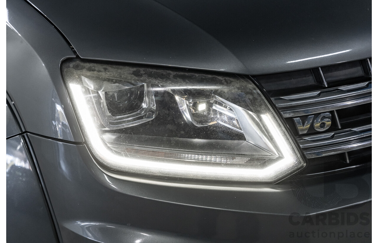 03/2017 Volkswagen Amarok TDI550 Highline (4x4) 2H MY17 4d Dual Cab Utility Metallic Grey Turbo Diesel V6 3.0L