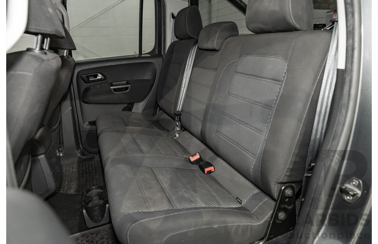03/2017 Volkswagen Amarok TDI550 Highline (4x4) 2H MY17 4d Dual Cab Utility Metallic Grey Turbo Diesel V6 3.0L