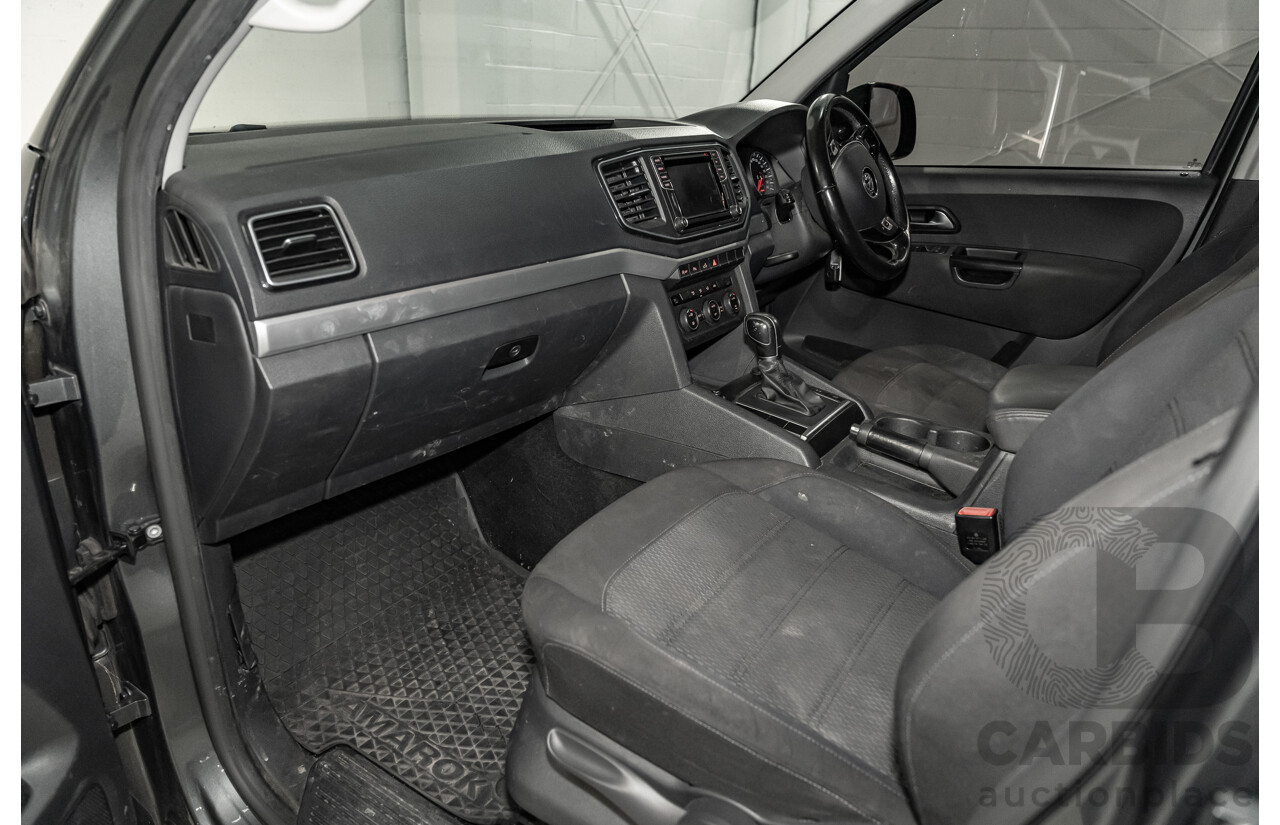 03/2017 Volkswagen Amarok TDI550 Highline (4x4) 2H MY17 4d Dual Cab Utility Metallic Grey Turbo Diesel V6 3.0L