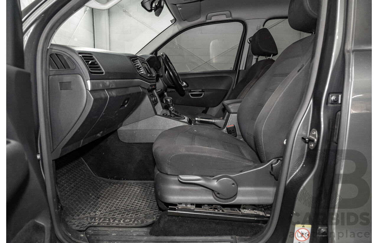 03/2017 Volkswagen Amarok TDI550 Highline (4x4) 2H MY17 4d Dual Cab Utility Metallic Grey Turbo Diesel V6 3.0L