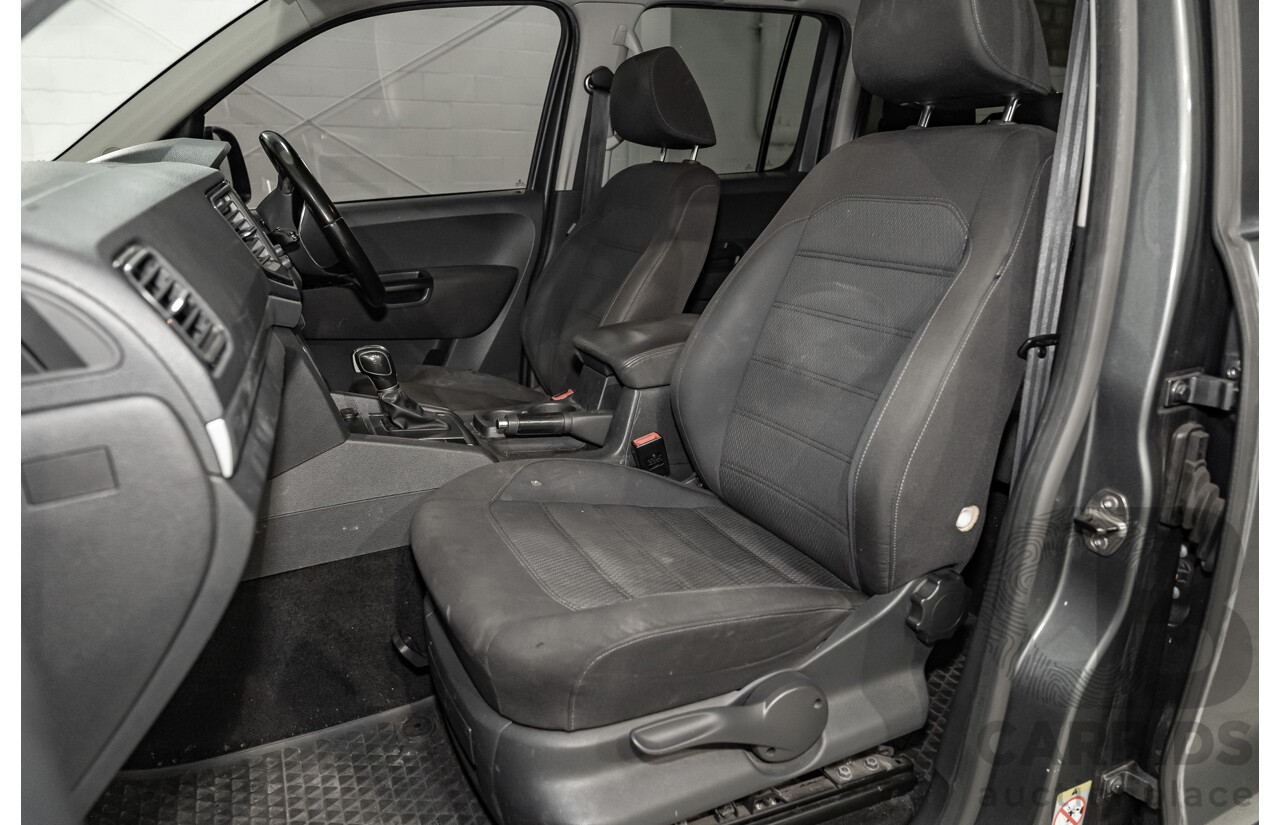 03/2017 Volkswagen Amarok TDI550 Highline (4x4) 2H MY17 4d Dual Cab Utility Metallic Grey Turbo Diesel V6 3.0L
