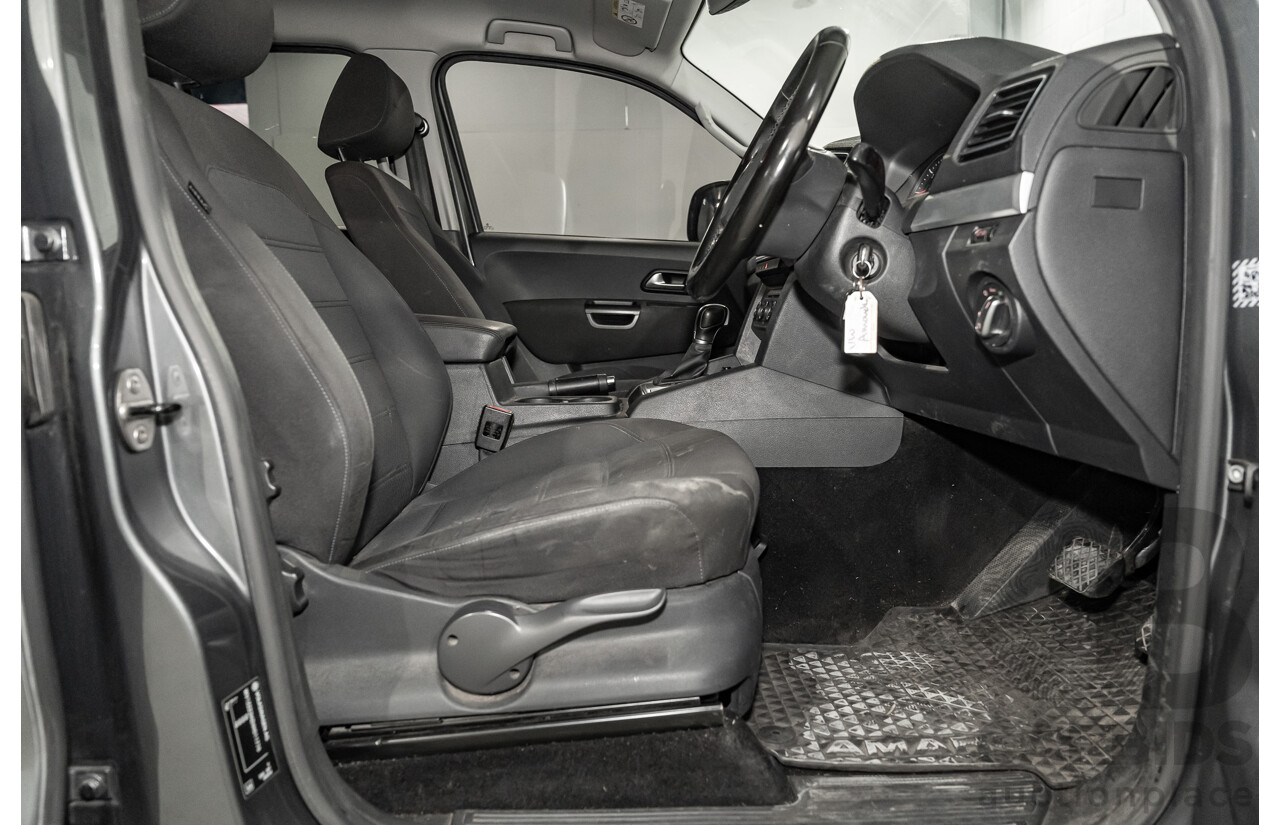 03/2017 Volkswagen Amarok TDI550 Highline (4x4) 2H MY17 4d Dual Cab Utility Metallic Grey Turbo Diesel V6 3.0L