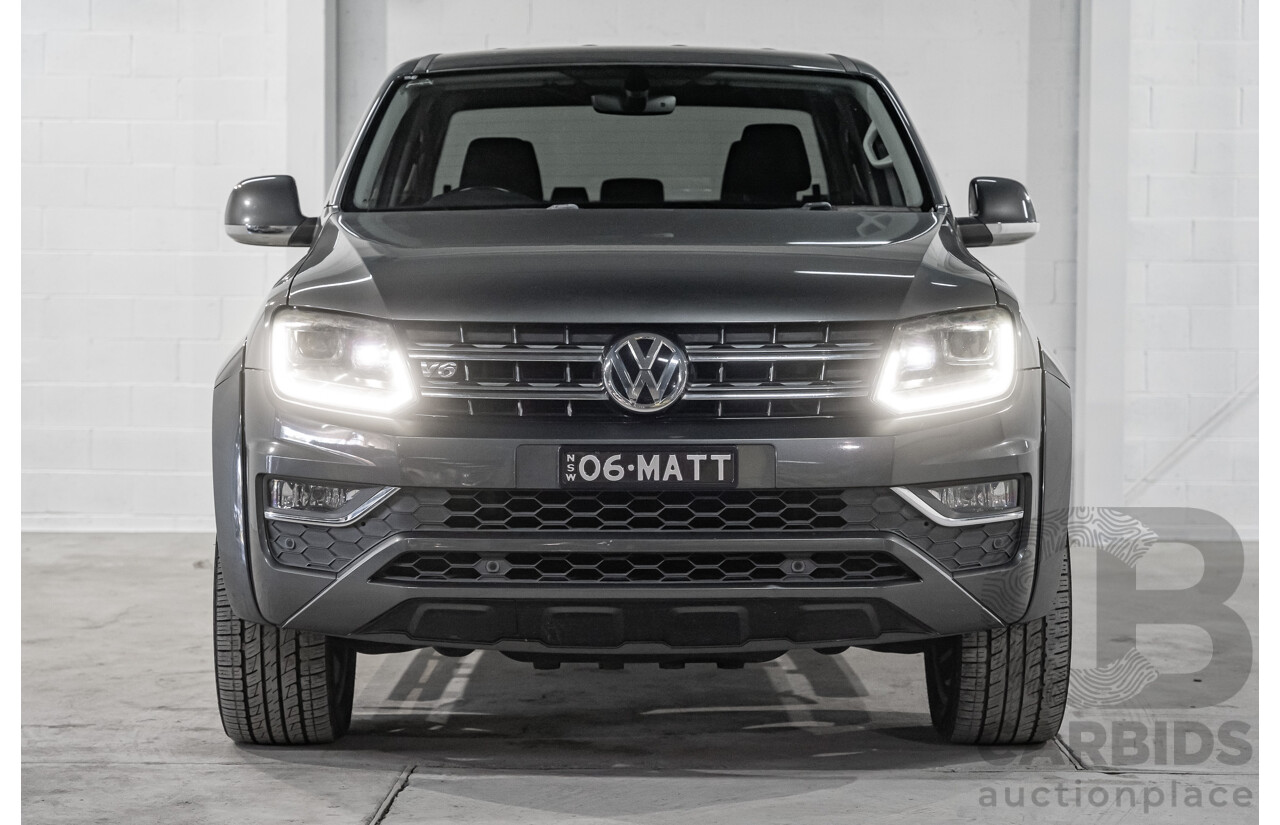 03/2017 Volkswagen Amarok TDI550 Highline (4x4) 2H MY17 4d Dual Cab Utility Metallic Grey Turbo Diesel V6 3.0L