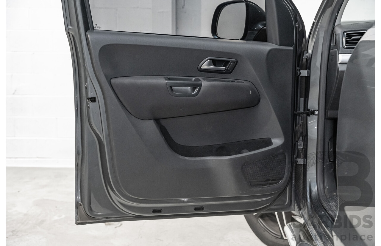 03/2017 Volkswagen Amarok TDI550 Highline (4x4) 2H MY17 4d Dual Cab Utility Metallic Grey Turbo Diesel V6 3.0L