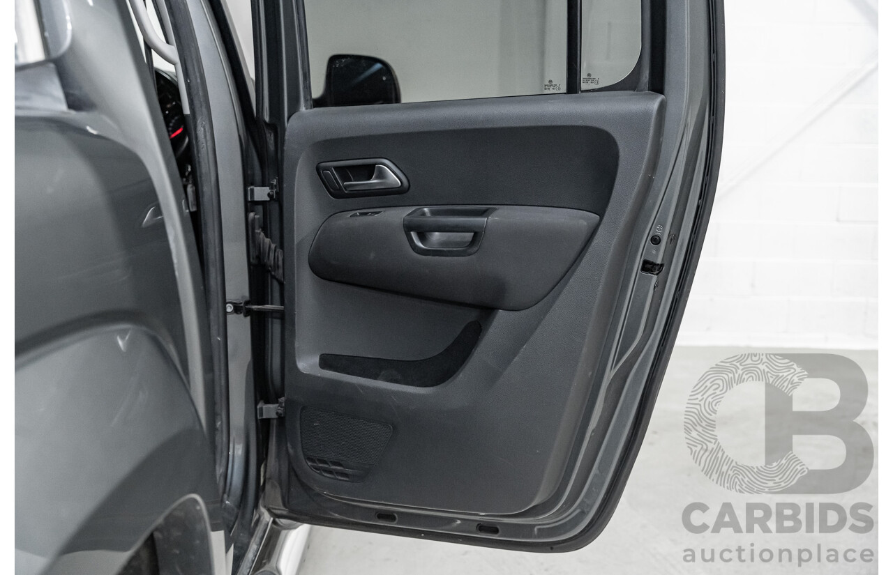 03/2017 Volkswagen Amarok TDI550 Highline (4x4) 2H MY17 4d Dual Cab Utility Metallic Grey Turbo Diesel V6 3.0L