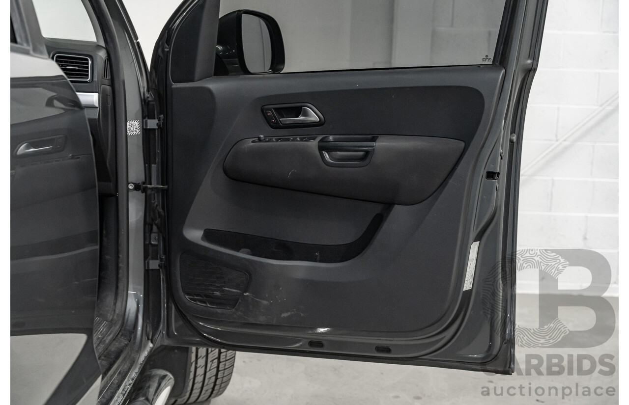 03/2017 Volkswagen Amarok TDI550 Highline (4x4) 2H MY17 4d Dual Cab Utility Metallic Grey Turbo Diesel V6 3.0L