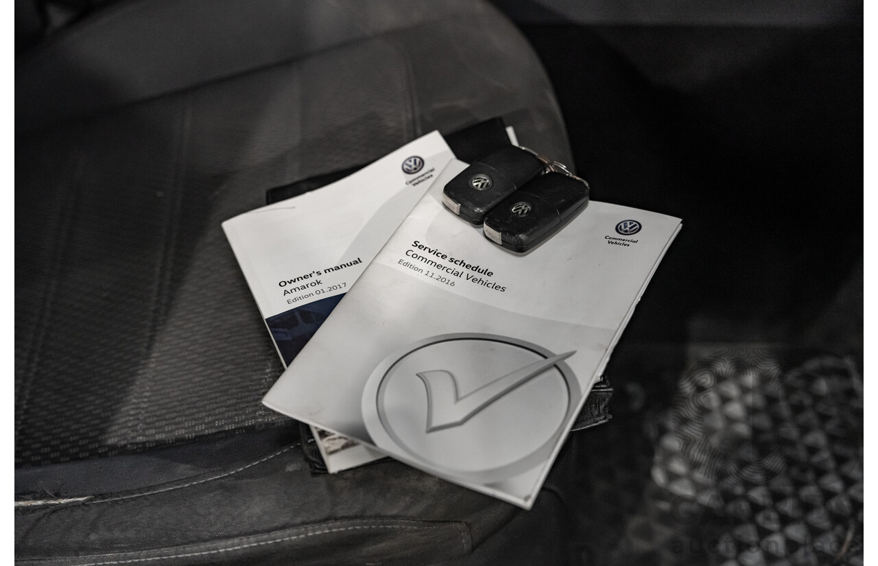 03/2017 Volkswagen Amarok TDI550 Highline (4x4) 2H MY17 4d Dual Cab Utility Metallic Grey Turbo Diesel V6 3.0L